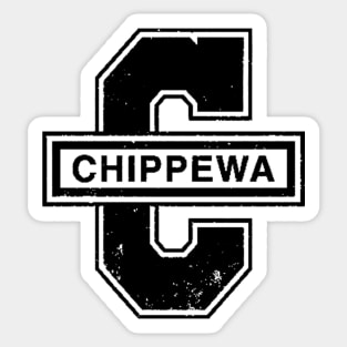 Old Chippewa Logo Sticker